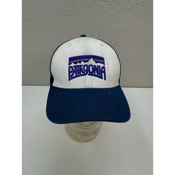 Patagonia Snapback Trucker Hat Mesh Embroidered Logo Adjustable Cap - Picture 1 of 8